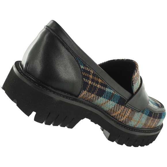 Bibi Lou Dylan Plaid Penny Loafers - Picture 7 of 10